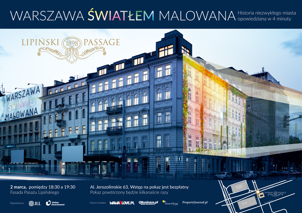 Warszawa Światłem Malowana – 250 lat Warszawy w 4 minuty