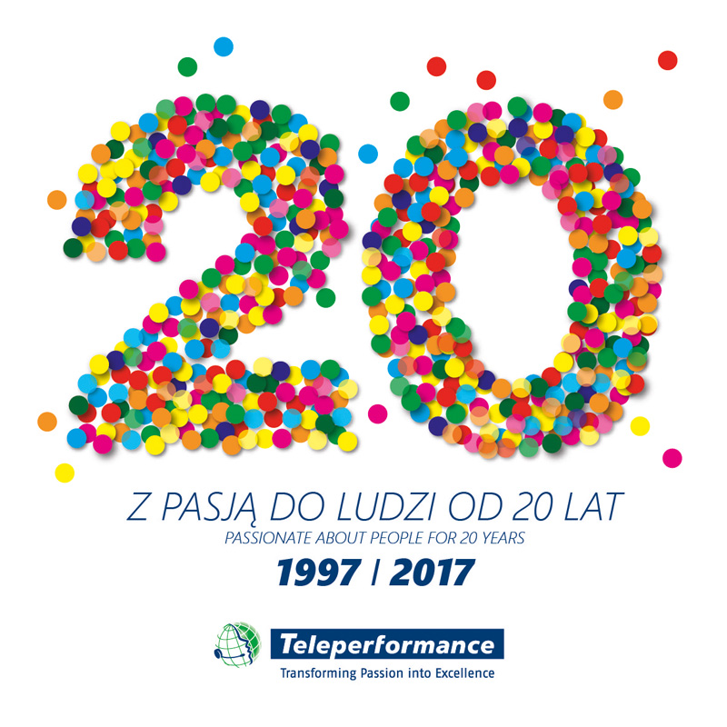 Teleperformance Polska świętuje 20-lecie funkcjonowania przedsiębiorstwa