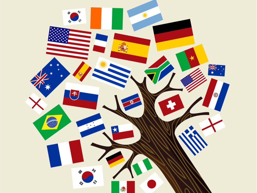 Слова европейских языков. Флаг искусственных языков. Искусственные языки картинки.