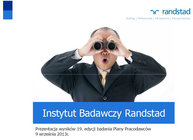 Wyniki 19 edycji sondażu Instytutu Badawczego Randstad i TNS Polska