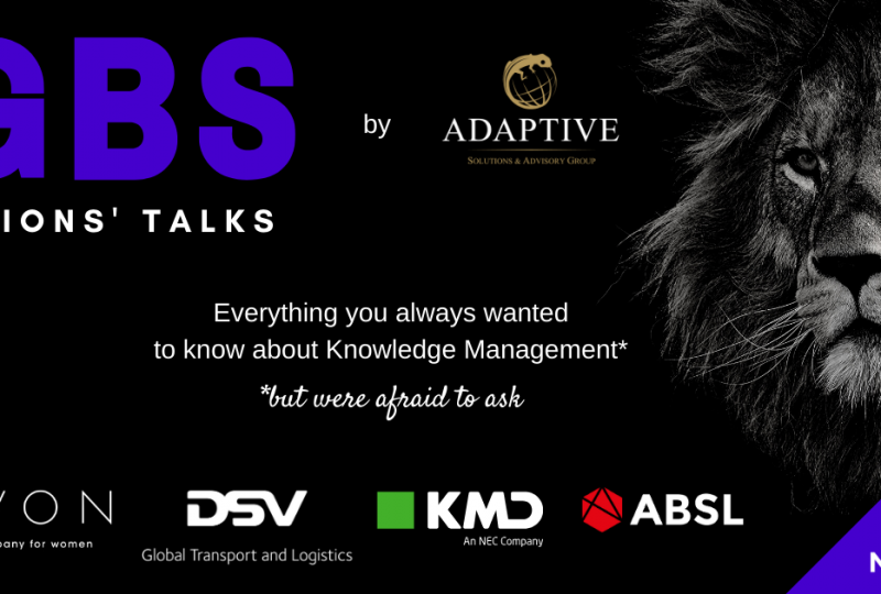 Have a knowledge feast with Adaptive! Invitation to GBS Lions Talks in Warsaw (21.11.2019)