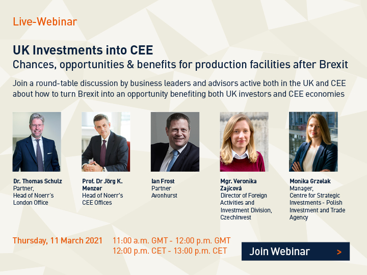 Live-Webinar: UK Investments into CEE 