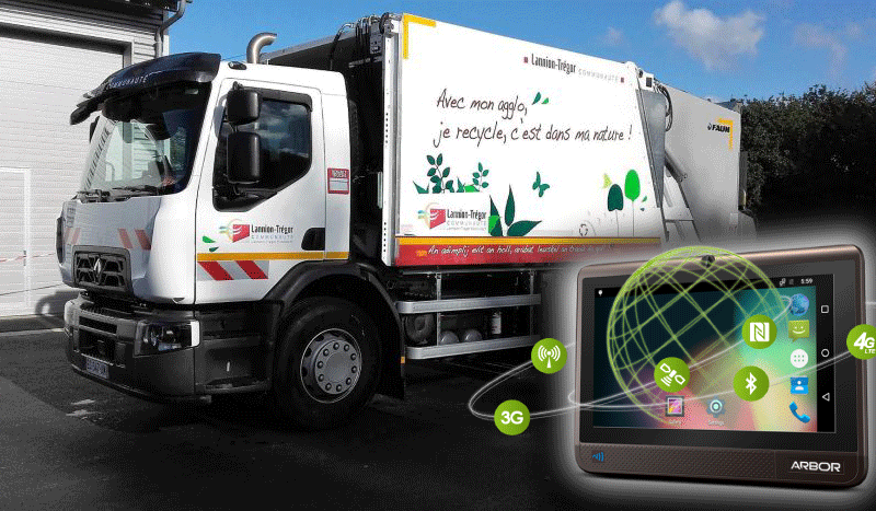 MOBIL-INN chooses ARBOR IOT-800 to equip Brittany garbage trucks with iSmartCollect solution