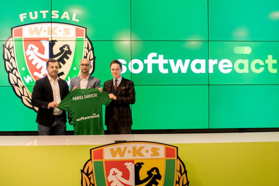 Softwareact has partnered with WKS Śląsk Futsal Wrocław as a technology partner and gold sponsor