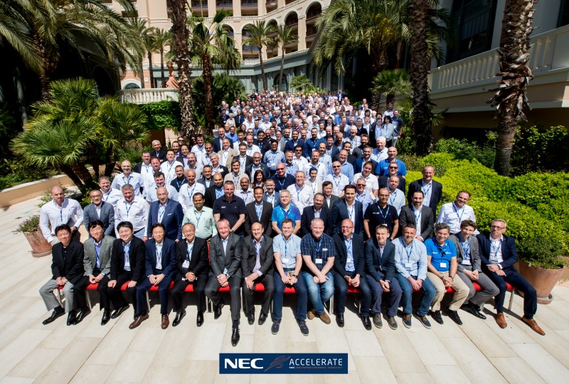 Top Performers awarded by NEC at NEC EMEA Partner Conference 2017 in Monaco