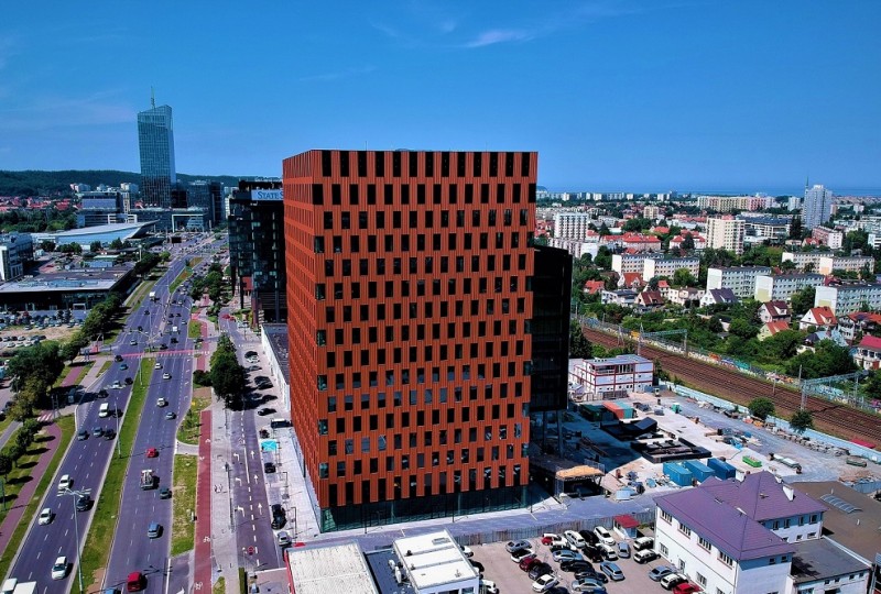 Wave, an office building under construction by Skanska in Gdansk, has been approved for use