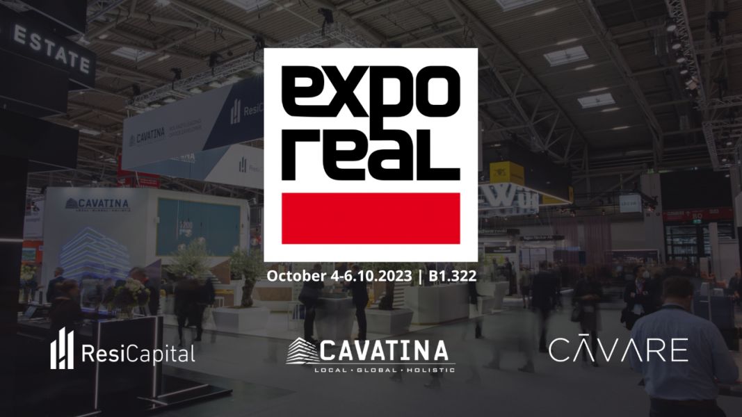 Cavatina wystawcą na targach EXPO REAL 2023 w Monachium