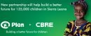 CBRE i Plan International rozpoczęły współpracę, mającą na celu zapewnienie lepszej przyszłości 135 tysiącom dzieci w Sierra Leone.