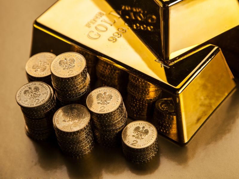 Cena złota w złotówkach najwyższa od marca