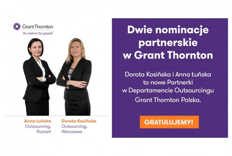 Dwie nominacje partnerskie w Grant Thornton