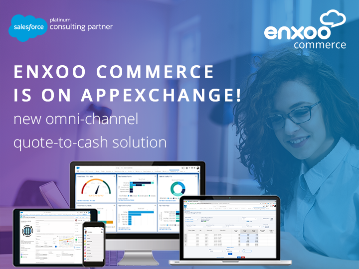 enxoo commerce jest już dostępne w Salesforce AppExchange - największym na świecie sklepie z aplikacjami dla firm