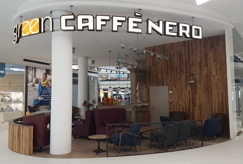Sieć Green Caffè Nero z kawiarnią w Galerii Północnej