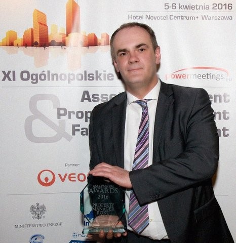Tomasz Hofman z Cushman & Wakefield zdobywa tytuł Property Managera Roku 2016